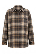 Amora Embroidered Flannel Shirt | Black – nedsat