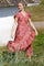 Luna Flared Wrap Dress | Scarlett Berry | Kjole fra Black Colour