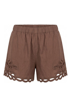 Trixie Lace Shorts | Coffee