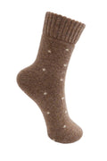 Metus Wool Sock | Camel | Sokker fra Black Colour – nedsat