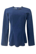 Asta Ls Slimfit Blouse | Blue Denim | Bluse fra Liberté – nedsat