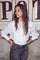 Sandy Double Layer Shirt 35675 | White | Bluse fra Co'couture