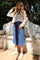 Asta Ashape Skirt | Blue Denim | Rock von Liberté
