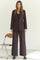 Almira Pleat Pant 31623 | Plum | Bukser fra Co'couture