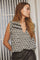 Sofia Top 35852 | OffWhite-Schwarz | Top von Co'couture
