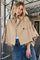 Francis Crop Cape Jacket 30272 | Khaki | Jakke fra Co'couture