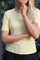 Mesh SS Tshirt | Yellow