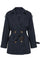 Sybil Short Trench Coat | Black