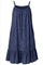 Safira Embroidery Strap Dress | Navy