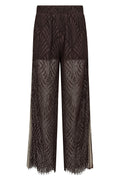 Leticc Lace Panel Ll Pant 504190 | Dark Brown | Co'couture – nedsat