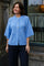 Benuta Fluffy Knit Cardigan | Dusty Blue | Strik fra Neo Noir