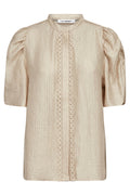 Tassycc Lace Ss Puff Shirt | Bisquit | Skjorte fra Co'Couture – nedsat