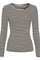 Josiane LS Tee | Schwarz/Greggio | Bluse von Marta du Chateau