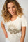 Nadine O-SS Deco Tee | Celadon Tint | T-shirt fra Mos Mosh