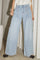 Cindy Eyelet Wide Jeans 31529 | Fade Denim | Hosen von Co'couture