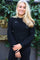 Fro Bow Pullover | Black Silver Bow | Bluse fra Liberté