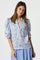 Roella Graphic Fade Blouse | Light Blue | Bluse fra Neo Noir