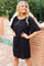 Odette Offshoulder Dress | Black | Kjole fra Liberté