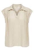 Broderie Anglaise Top | Vanilla | Skjorte fra Atelier C – nedsat
