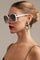 Schmetterlingsform | Optisch weiß | Sonnenbrille von Okkia