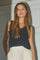 Perin Lace Singlet 35833 | Black | T-Shirt fra Co'couture