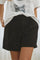 Vola Crop Pleat Shorts 31224 | Black | Shorts fra Co'couture