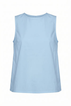 Rosalba Flared Top | Sky Blue