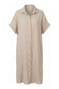 Shelley Shirt Dress | Beige – nedsat