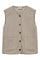 Teddy Waistcoat 207624 | Simply Taupe | Jakke fra Freequent