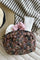 Flora Kosmetiktasche Groß | Kaffee | Tasche aus schwarzer Farbe
