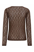 Barna O Neck Blouse | Dark Brown | T-Shirt fra Co'couture – nedsat