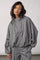 Lancecc Balloon Hoodie 500090 | Mid Grey Melange | Co'couture