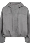 Lancecc Balloon Hoodie 500090 | Mid Grey Melange | Co'couture – nedsat