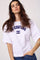 43013 Zengacc Tee O Neck 500108 | White  Blue | Co'couture