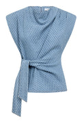 Anto Denim Pleat Top | Light Denim | T-Shirt fra Co'couture – nedsat