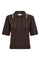 Lue SS Polo Knit | Dark Brown | Strik fra Co'couture