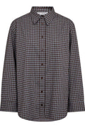 Odemcc Check Cuff Shirt 500262 | Dark Brown | Co'couture – nedsat