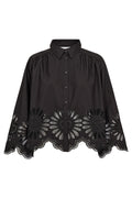 Melisecc Emb Ls Shirt | Black – nedsat