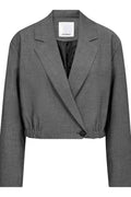 Jackycc Crop Blazer 500289 | Mid Grey | Co'couture – nedsat