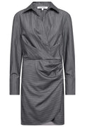 Lyviacc Pin Wrap Dress 500300 | Mid Grey | Co'couture – nedsat