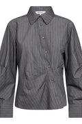 Lyviacc Asym Pin Shirt 500301 | Mid Grey | Co'couture – nedsat