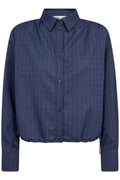 Daxtercc Check Pleat Shirt 500316 | New Blue | Co'couture – nedsat