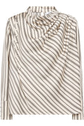Hellycc Button Stripe Blouse 500362 | Offwhite | Co'couture – nedsat