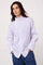 Somocc Stripe Funnel Neck Shirt 500372 | White | Co'couture