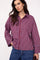 Reneecc Check Cuff Shirt 500375 | Berry Red | Co'couture