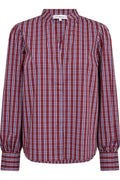 Reneecc Check V Shirt 500376 | Berry Red | Co'couture – nedsat