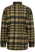 Kyelcc Check Tie Pleat Shirt 500381 | Army | Co'couture – nedsat