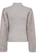 Elisabethcc Fur Mix Rib Knit 500384 | Light Grey | Co'couture – nedsat