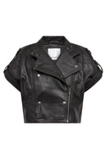Phoebecc Leather Vest | Black