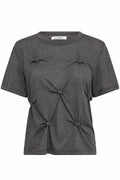 Taniacc Knot Tee 500508 | Mid Grey | Co'couture – nedsat